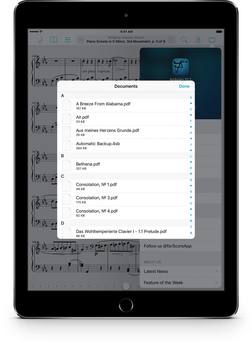 Tutorial forScore - Utilizzare l'iPad per leggere musica