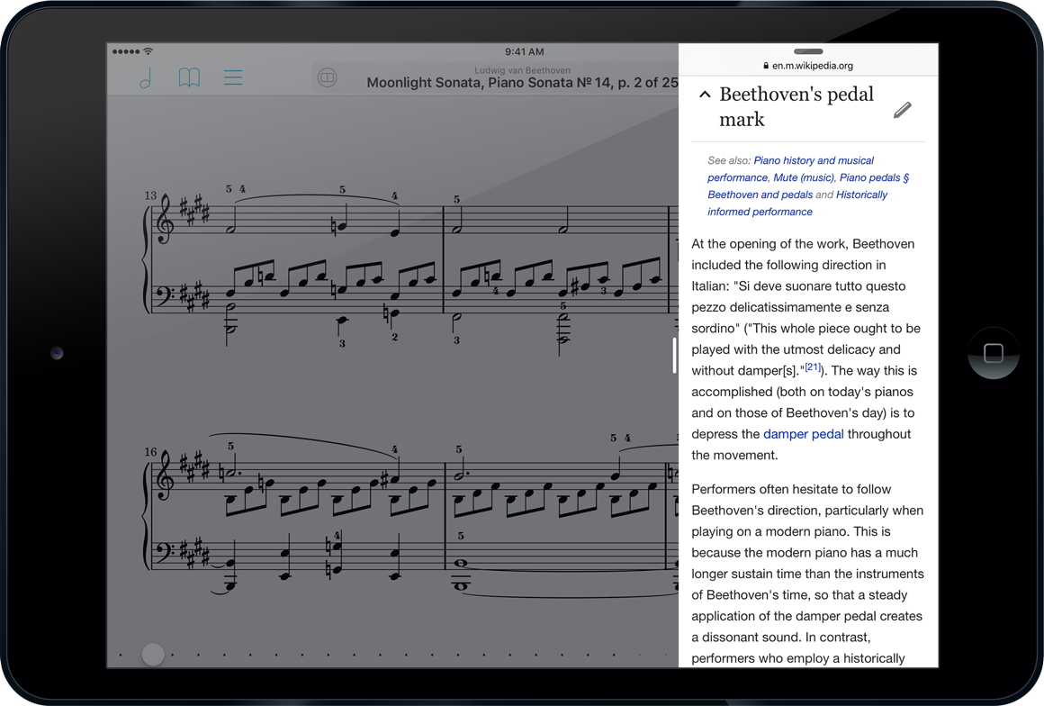 Forscore Ios 9 Multitasking